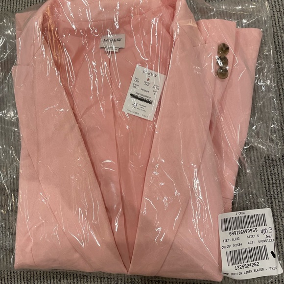 J. Crew Factory Jackets & Coats Linen Cotton Holland Blazer Al222